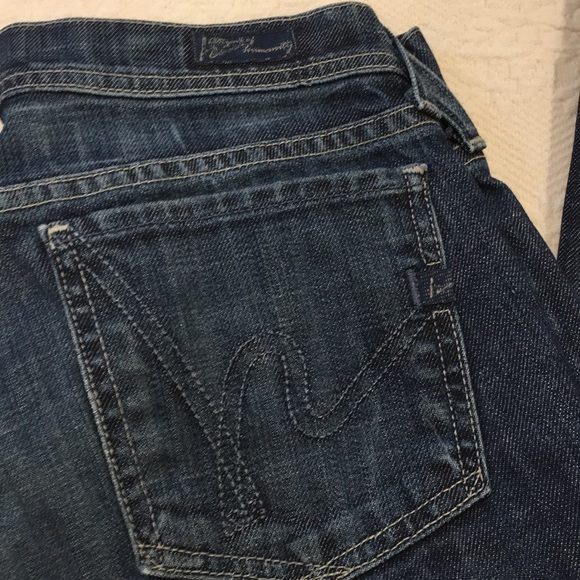 HP 🌸Citizen Of Humanity Ava low rise straight jeans 27 leg 33” - Picture 4 of 16